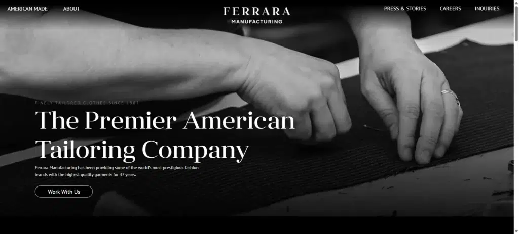 12 Best Clothing Manufacturers & Factories in 2025 6 Ferrara Manufacturing