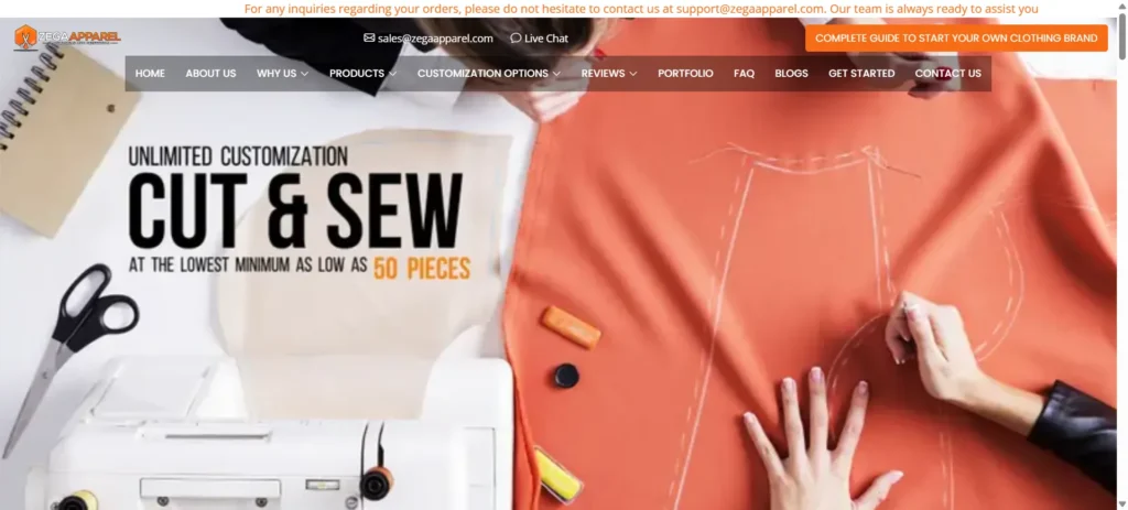 12 Best Clothing Manufacturers & Factories in 2025 7 zega apparel