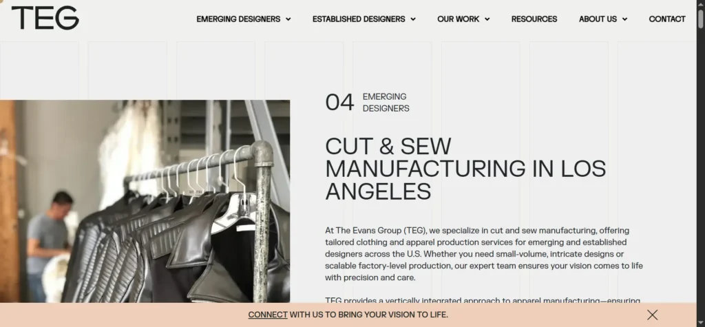 10 Best Clothing Manufacturers in Los Angeles for Quality 6 tegmade