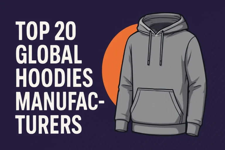 20 Global Custom Hoodie manufacturers