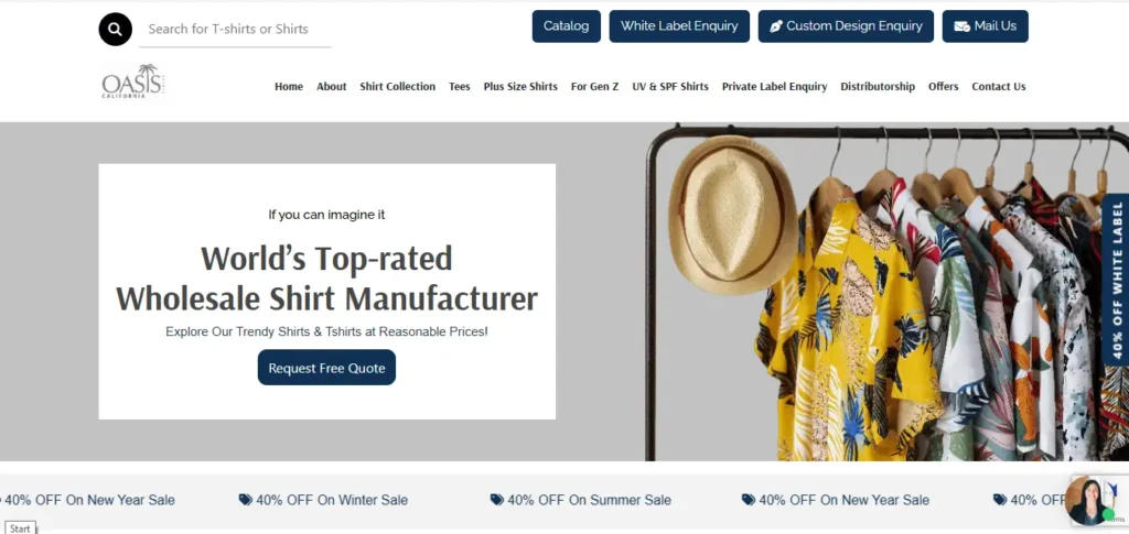 Top 10 Private Label Apparel Manufacturers Worldwide 11 Oasis Shirts