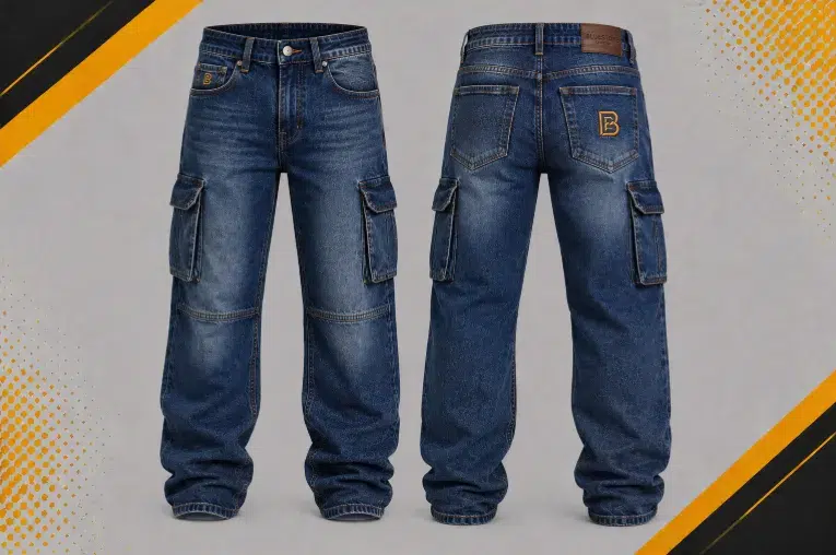 Custom Jeans Manufacturer | Design your own jeans 9 Bhaagh Interprise Cargo Denim Jeans Manufacturer