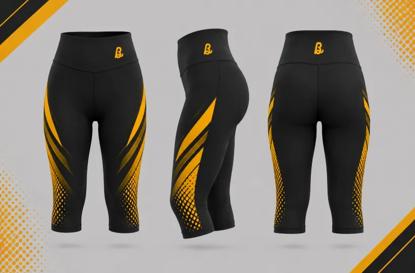 Custom legging Manufacturer | Yoga, Gym, Fitness, Compression 9 Bhaagh Interprise Cropped Leggings Manufacturer