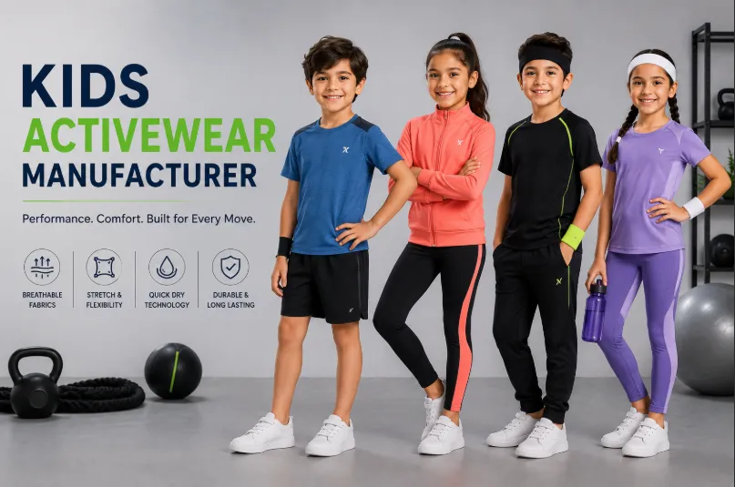 Custom Kids Clothing Manufacturer | Kids Wear, Baby Clothing & Private Label Apparel 4 Bhaagh Interprise Custom Kids Activewear Manufacturer
