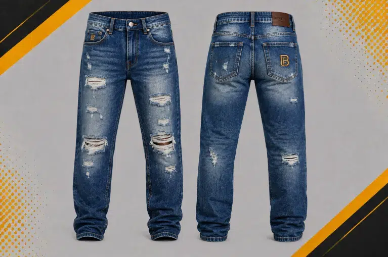 Custom Jeans Manufacturer | Design your own jeans 8 Bhaagh Interprise Distressed Jeans Manufacturer