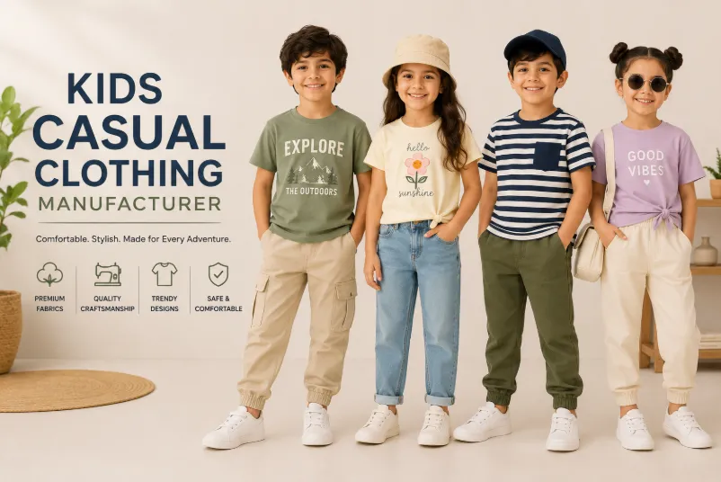 Custom Kids Clothing Manufacturer | Kids Wear, Baby Clothing & Private Label Apparel 3 Bhaagh Interprise Kids Casual Clothing Manufacturer