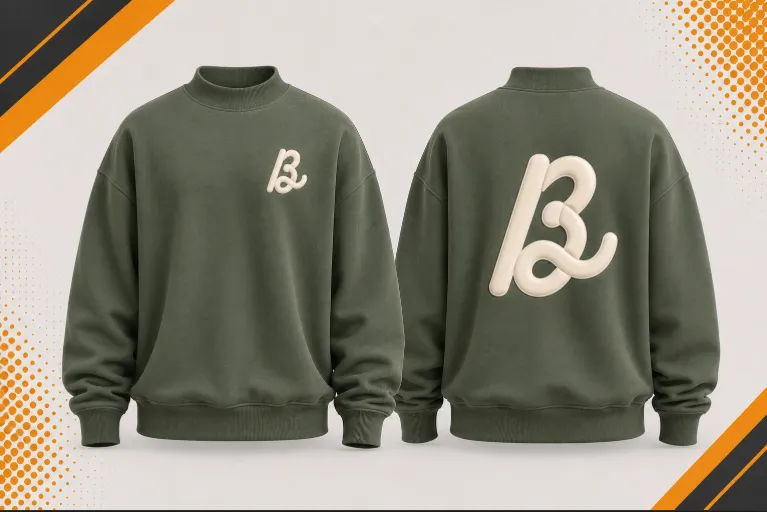 Bhaagh Interprise Mock Neck Sweatshirts