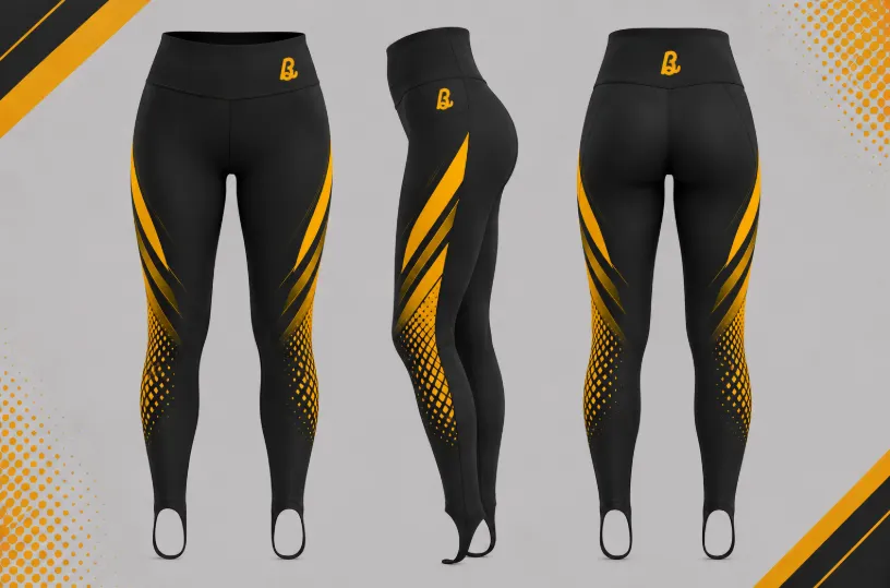 Custom legging Manufacturer | Yoga, Gym, Fitness, Compression 11 Bhaagh Interprise Stirrup Leggings Manufacturer
