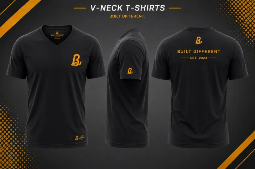 High Quality Custom Tshirt Manufacturer in USA 9 Bhaagh Interprise V Neck T Shirts Manufacturer