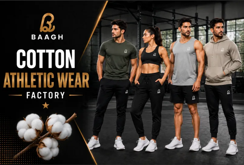 Custom Athletic wear Manufacturer for Startups & Brands 10 Bhaagh Interprise cotton athletic wear Factory