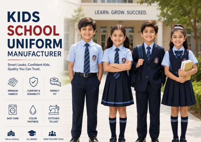 Custom Kids Clothing Manufacturer | Kids Wear, Baby Clothing & Private Label Apparel 12 Kids School Uniform Manufacturer