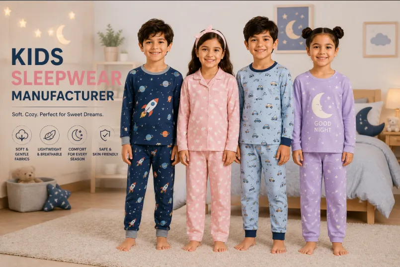 Custom Kids Clothing Manufacturer | Kids Wear, Baby Clothing & Private Label Apparel 7 Kids Sleepwear Manufacturer