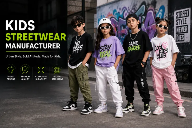 Custom Kids Clothing Manufacturer | Kids Wear, Baby Clothing & Private Label Apparel 9 Kids Streetwear Manufacturer