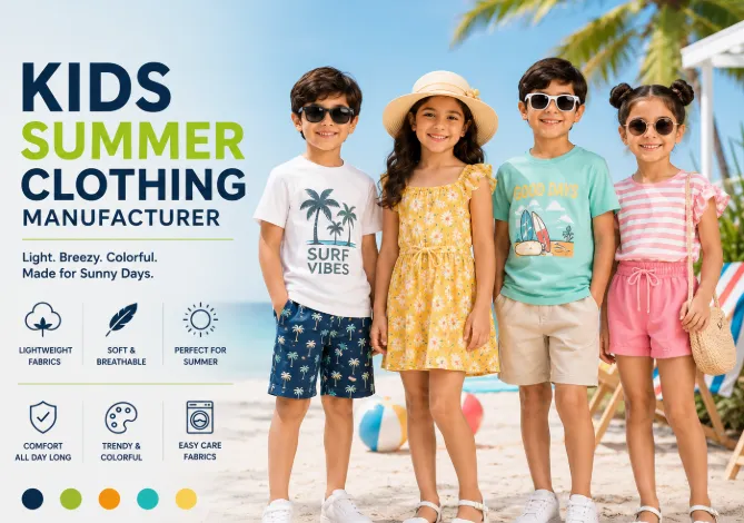 Custom Kids Clothing Manufacturer | Kids Wear, Baby Clothing & Private Label Apparel 11 Kids Summer Clothing Manufacturer