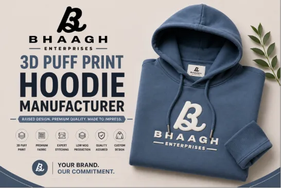 Baagh Enterprises 3d puff print hoodie