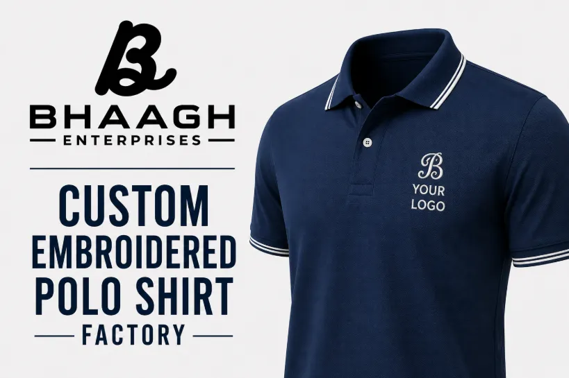 Baagh Enterprises Custom Embroidered Polo Shirt Factory