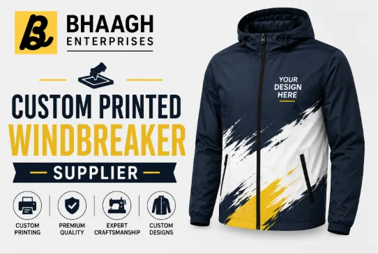 Baagh Enterprises Custom Printed Windbreaker Supplier