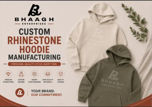 Baagh Enterprises Custom Rhinestone Hoodie Manufacturing