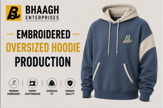 Baagh Enterprises Embroidered Oversized Hoodie Production