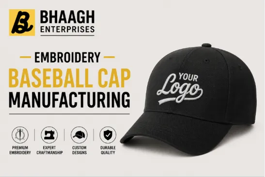 Baagh Enterprises Embroidery Baseball Cap Manufacturing