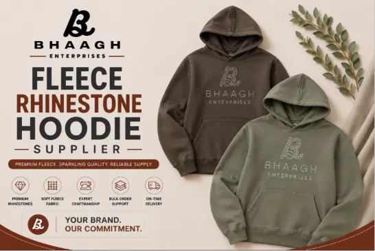 Baagh Enterprises Fleece Rhinestone Hoodie Supplier