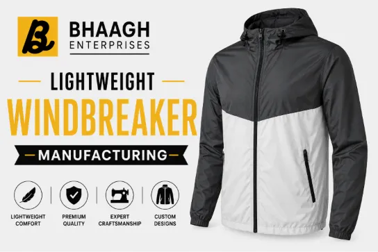 Baagh Enterprises Lightweight Windbreaker Manufacturing