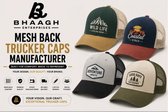 Baagh Enterprises Mesh Back Trucker Caps Manufacturer