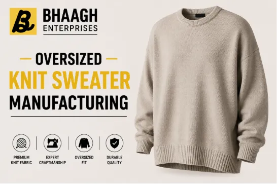 Baagh Enterprises Oversized Knit Sweater Manufacturing