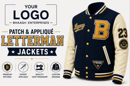 Baagh Enterprises Patch Applique Letterman Jackets