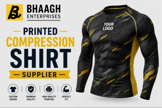 Baagh Enterprises Printed Compression Shirt Supplier