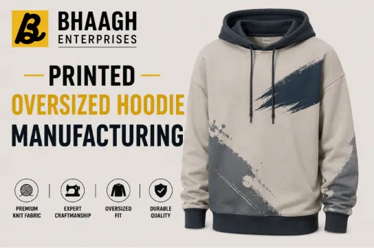 Baagh Enterprises Printed Oversized Hoodie Manufacturing