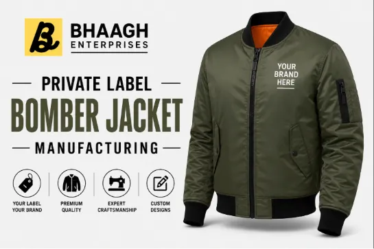 Baagh Enterprises Private Label Bomber Jacket Manufacturing