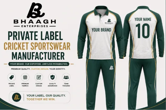 Baagh Enterprises Private Label Cricket Sportswear Manufacturer