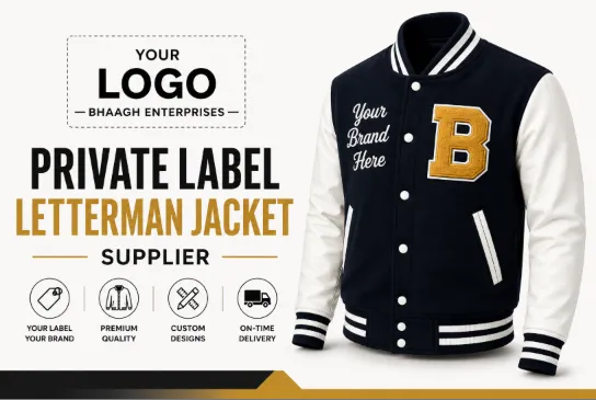 Baagh Enterprises Private Label Letterman Jacket Supplier