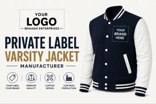 Baagh Enterprises Private Label Varsity Jacket Manufacturer