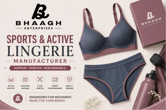 Custom Lingerie Manufacturer 8 Baagh Enterprises Sports Active Lingerie Manufacturer