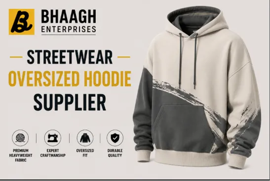 Baagh Enterprises Streetwear Oversized Hoodie Supplier
