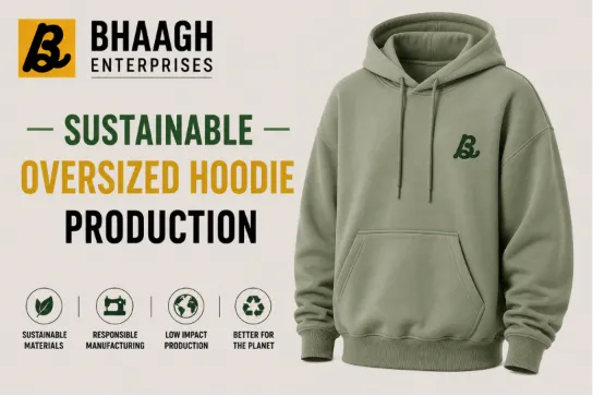 Baagh Enterprises Sustainable Oversized Hoodie Production