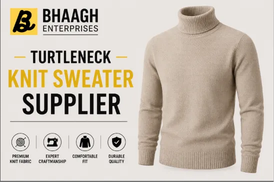 Baagh Enterprises Turtleneck Knit Sweater Supplier