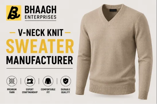 Baagh Enterprises V Neck Knit Sweater Manufacturer