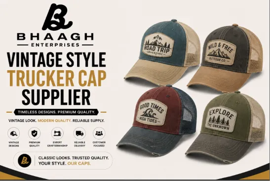 Baagh Enterprises Vintage Style Trucker Cap Supplier