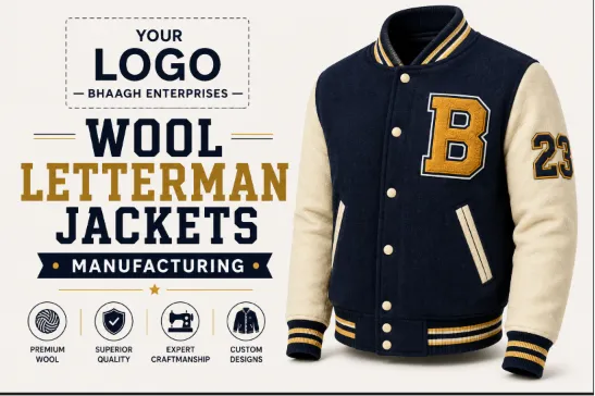 Baagh Enterprises Winter Wool Letterman Jackets Manufacturing