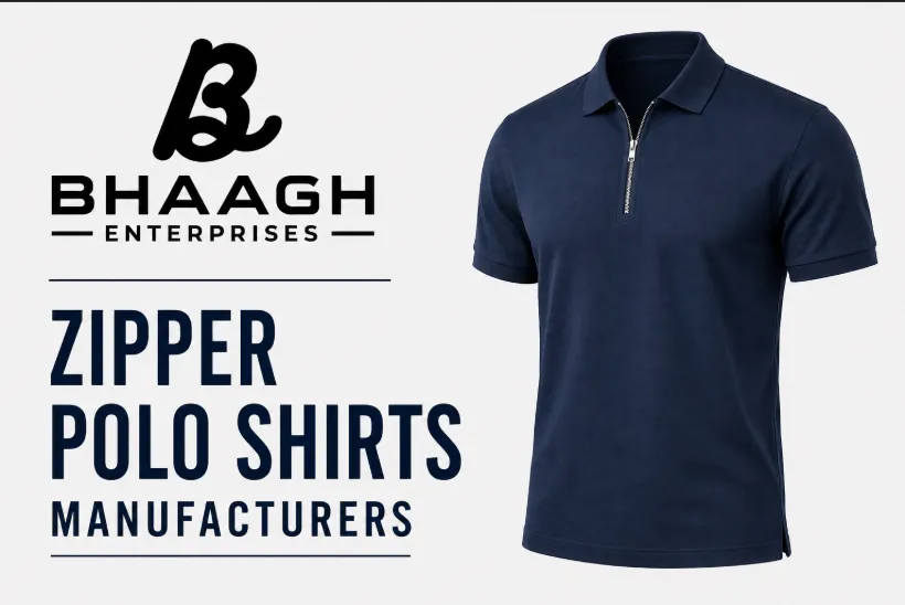 Baagh Enterprises Zipper Polo Shirts Manufacturers