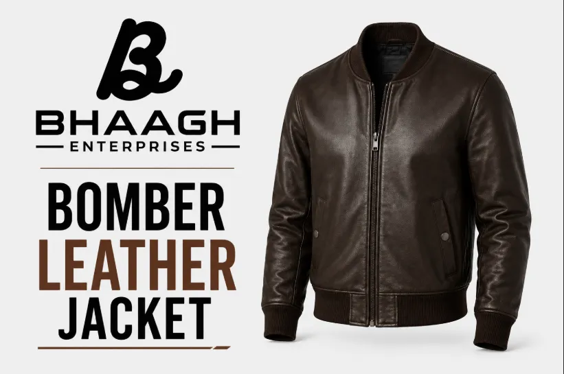 Baagh Enterprises bomber leather jacket Manufacturer