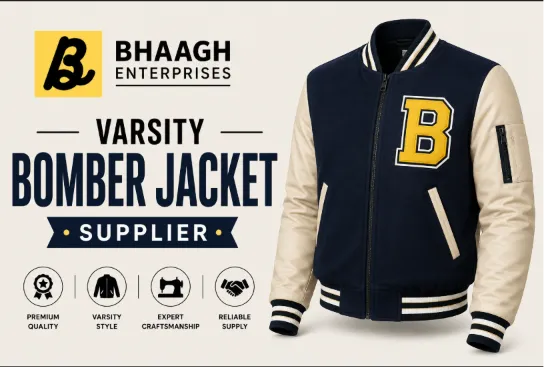 Baagh Enterprises lVarsity Bomber Jacket Supplier