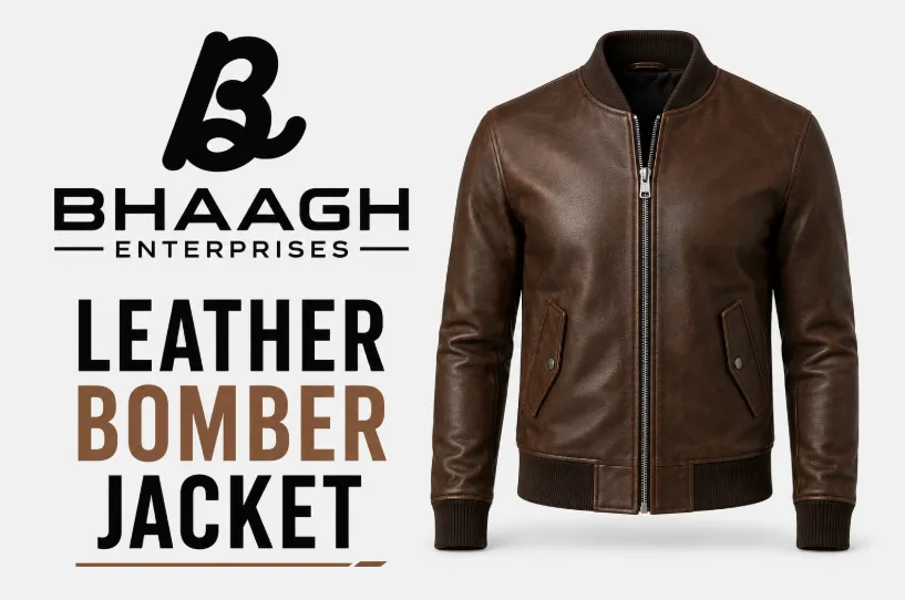 Baagh Enterprises leather bomber jacket Manufacturer