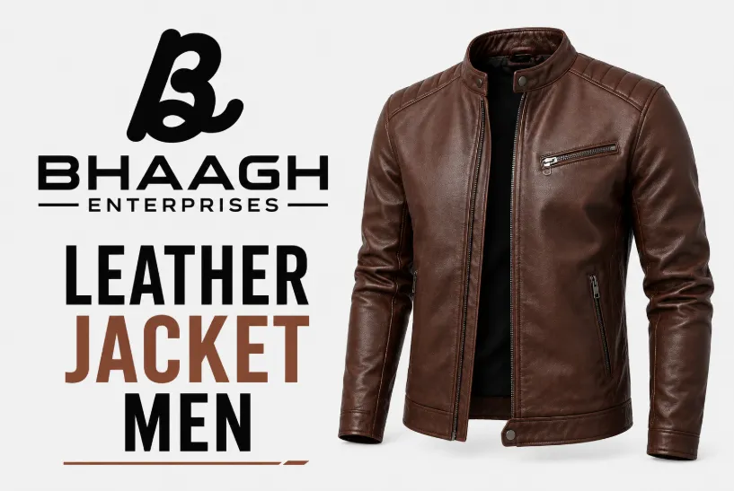 Baagh Enterprises leather jacket men Manufacturer