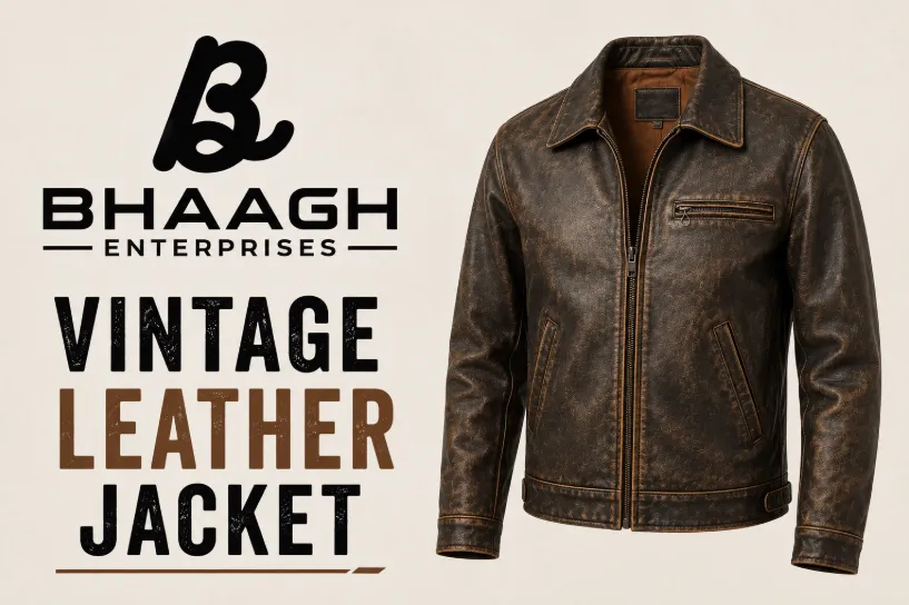 Baagh Enterprises vintage leather jacket Manufacturer