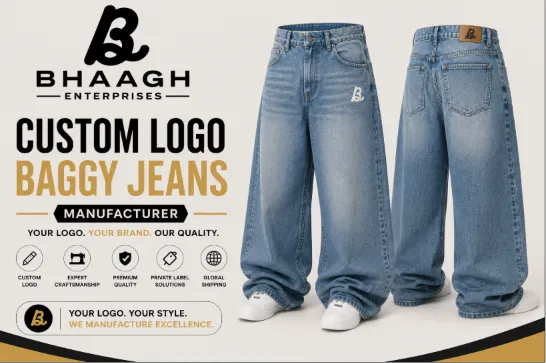 Custom Baggy Jeans Manufacturer 10 Bhaagh Enterprises Custom Logo Baggy Jeans Manufacturer