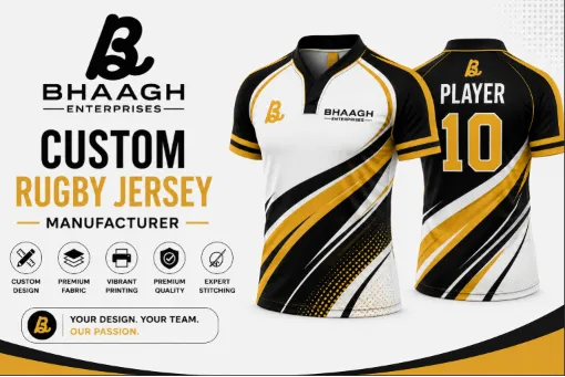 Bhaagh Enterprises Custom Rugby Jersey Manufacturer